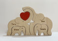 Load image into Gallery viewer, Happiness Is A Warm Family - Personalized Custom Shaped Wooden Art Puzzle