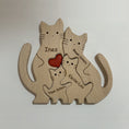 Load image into Gallery viewer, Happiness Is A Warm Family - Personalized Custom Shaped Wooden Art Puzzle