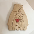 Load image into Gallery viewer, Happiness Is A Warm Family - Personalized Custom Shaped Wooden Art Puzzle