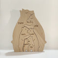 Load image into Gallery viewer, Happiness Is A Warm Family - Personalized Custom Shaped Wooden Art Puzzle