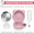Load image into Gallery viewer, Cat Food and Water Bowl Set with Water Dispenser