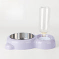 Load image into Gallery viewer, Cat Food and Water Bowl Set with Water Dispenser