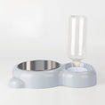 Load image into Gallery viewer, Cat Food and Water Bowl Set with Water Dispenser
