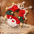 Load image into Gallery viewer, Crocheted Christmas Pet Collar