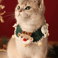 Load image into Gallery viewer, Crocheted Christmas Pet Collar