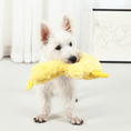 Load image into Gallery viewer, Dog squeak duck without stuffing plush
