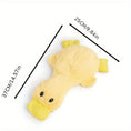 Load image into Gallery viewer, Dog squeak duck without stuffing plush