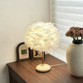 Load image into Gallery viewer, Feather Table Lamp: Romantic Ambience Light
