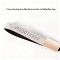 Load image into Gallery viewer, Leather Key Cover with Tesla ( Free embossing of mobile phone number on the leather strap )