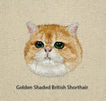 Load image into Gallery viewer, Cat pattern embroidered wool scarf