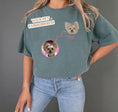 Load image into Gallery viewer, Custom Pet Portrait Embroidered SLEEVED T-Shirt
