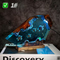 Load image into Gallery viewer, Sea Resin Ocean Lamp,Unique Epoxy Night Light for bedroom,Summer gift for her,Christmas gift