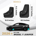 Load image into Gallery viewer, Upgrade TPE Mud Flaps Flexible Compatible for Model Y 2020-2026