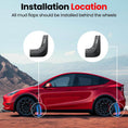 Load image into Gallery viewer, Tesla Model Y Splash Guards - No-Drill, Easy to install (2019-2024)