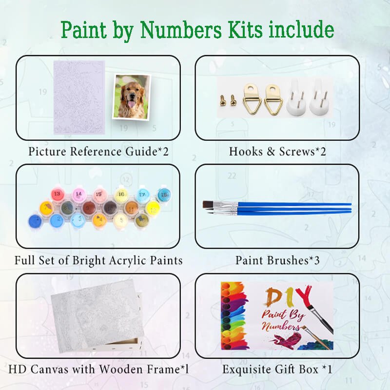 Customized DIY Paint by Numbers Kit