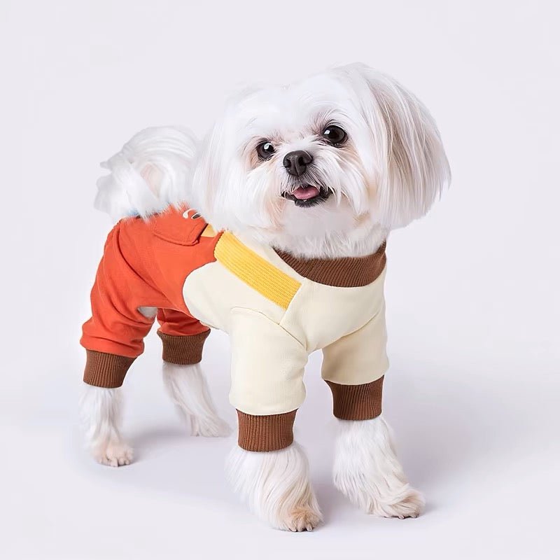 Four legged Suspender Pants With Leash Clip
