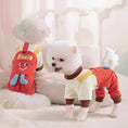Load image into Gallery viewer, Four legged Suspender Pants With Leash Clip

