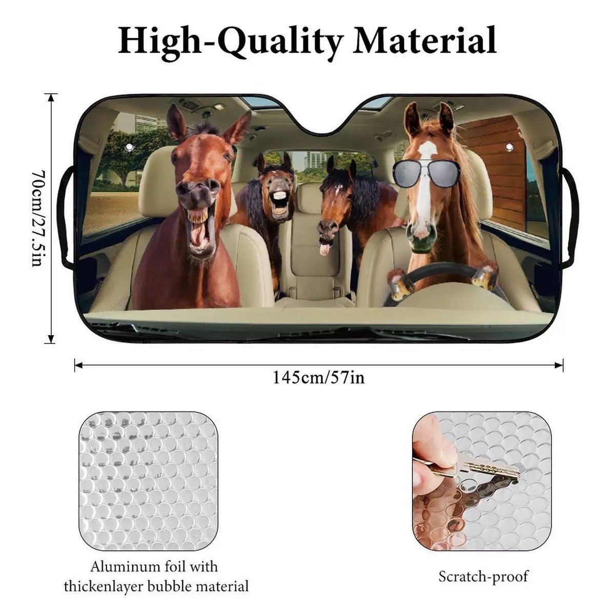 Personalized Cats or Dogs Auto Sunshade For Pet Lovers