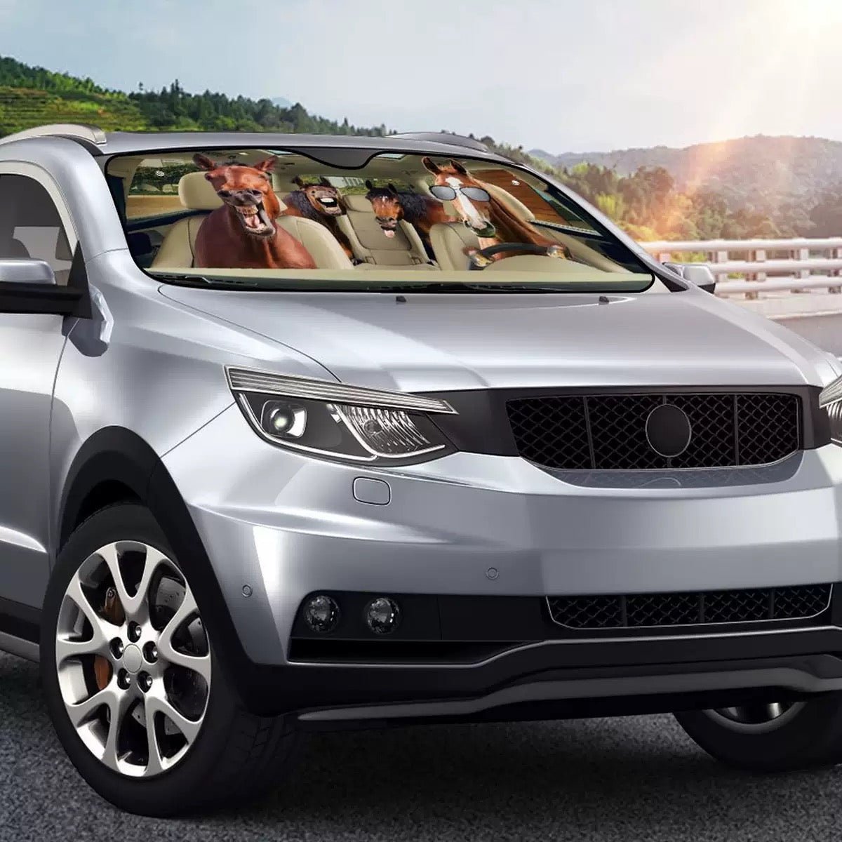 Personalized Cats or Dogs Auto Sunshade For Pet Lovers