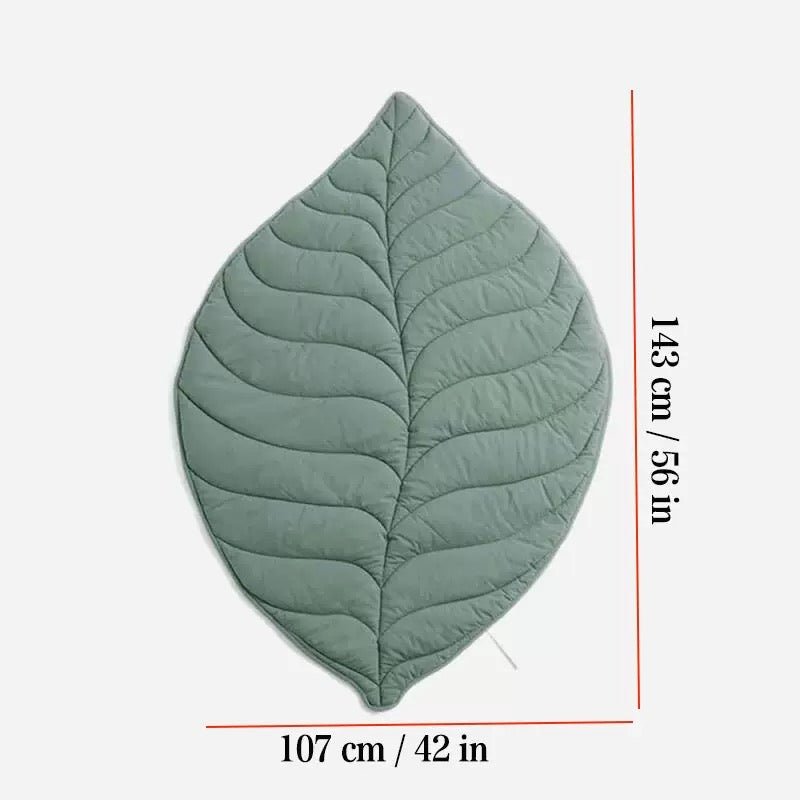 Leaf-Shaped Washable Dog Mat