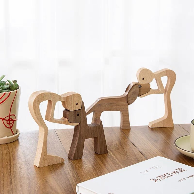Happiness Is A Warm Family - Personalized Custom Shaped Wooden Art Puzzle