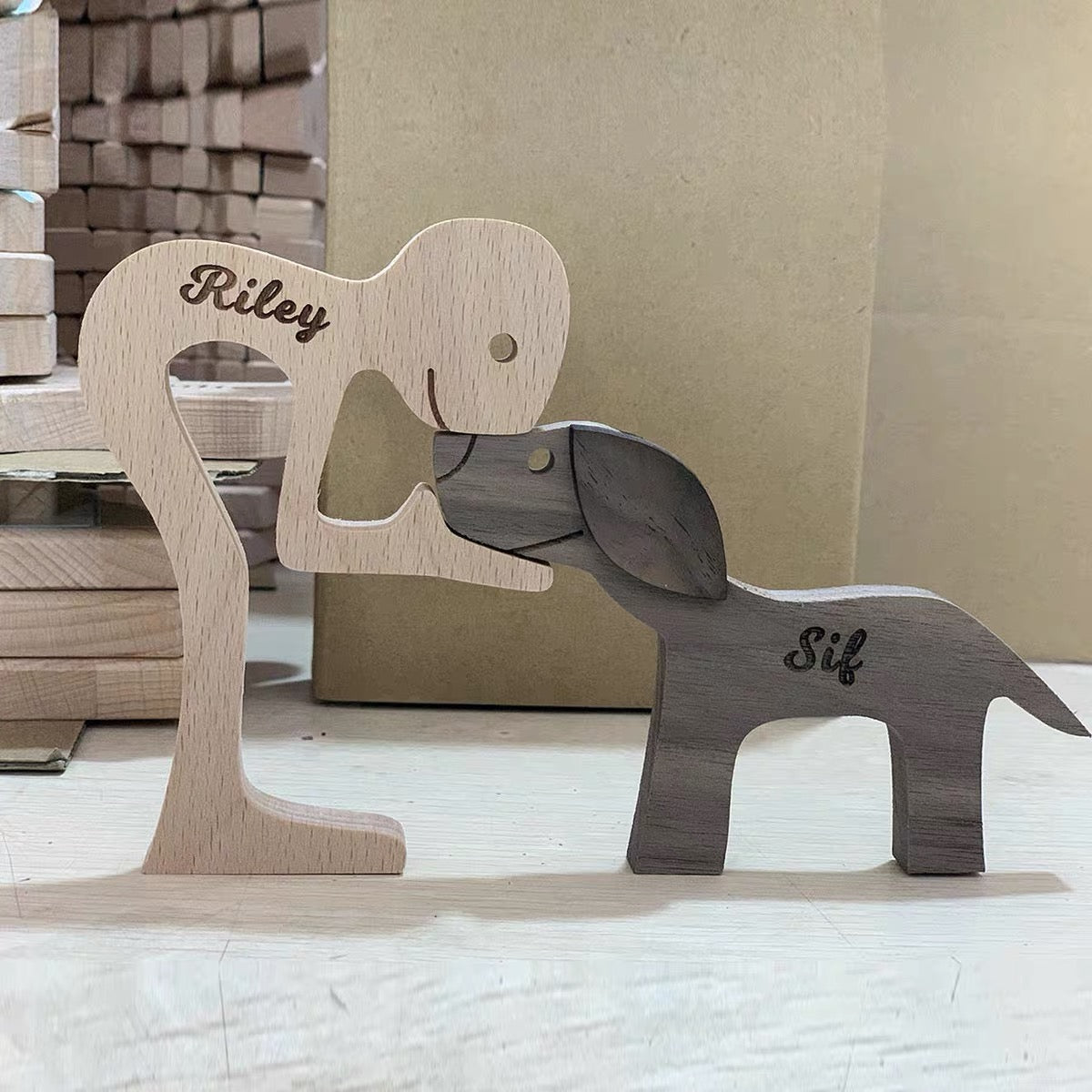 Happiness Is A Warm Family - Personalized Custom Shaped Wooden Art Puzzle