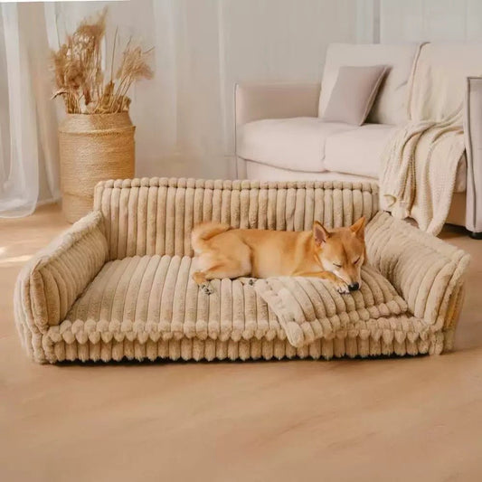 Large Washable Fluffy Orthopedic Soft Dog Sofa