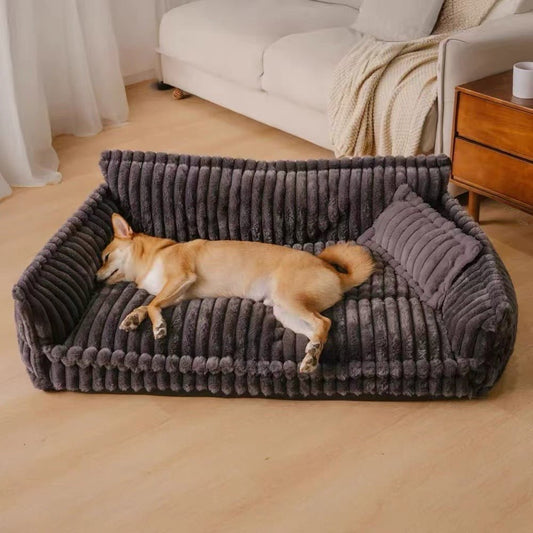 Large Washable Fluffy Orthopedic Soft Dog Sofa