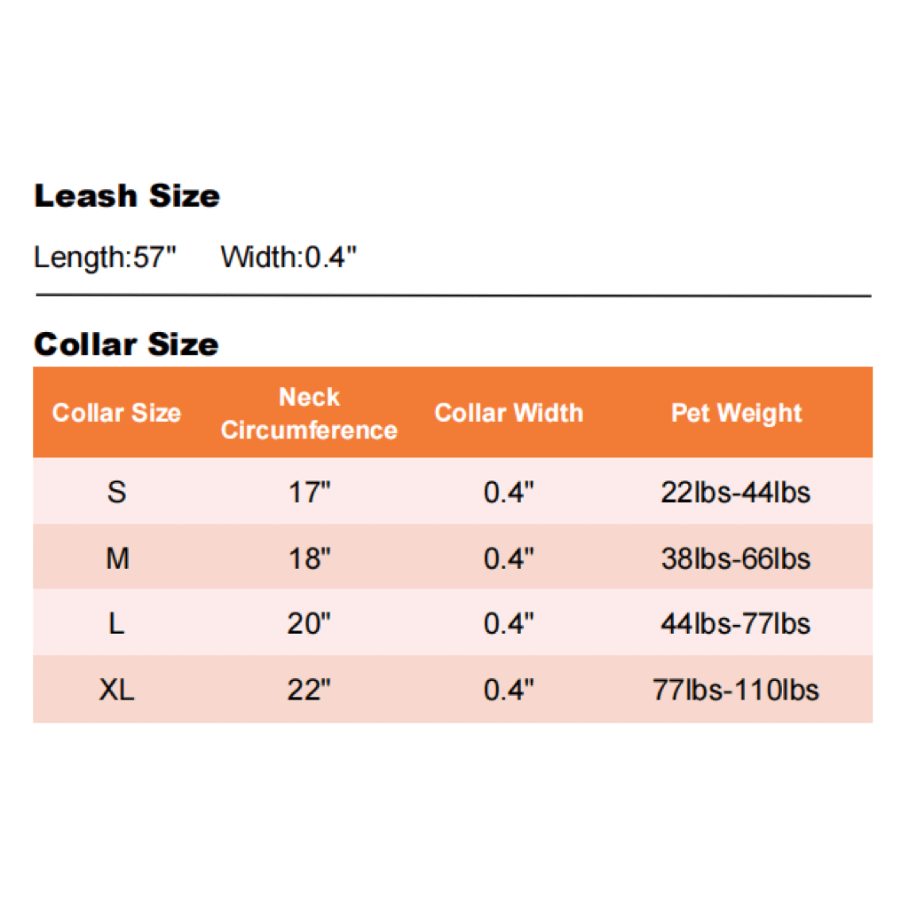 Control Safety leash and collar set
