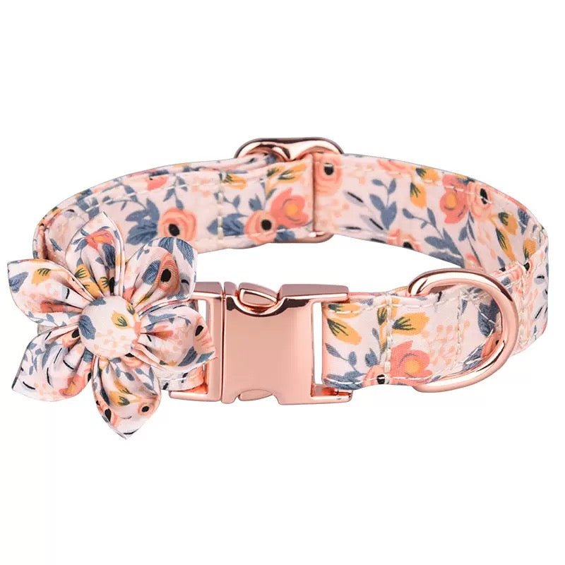 Flower Dog Collar & Leash Set