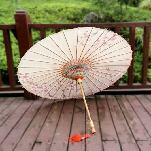 Vintage Oil Paper Umbrella For Party Decor, Wedding Bridal, Baby Shower, Outdoor Beach Photo Prop, Keepsake
