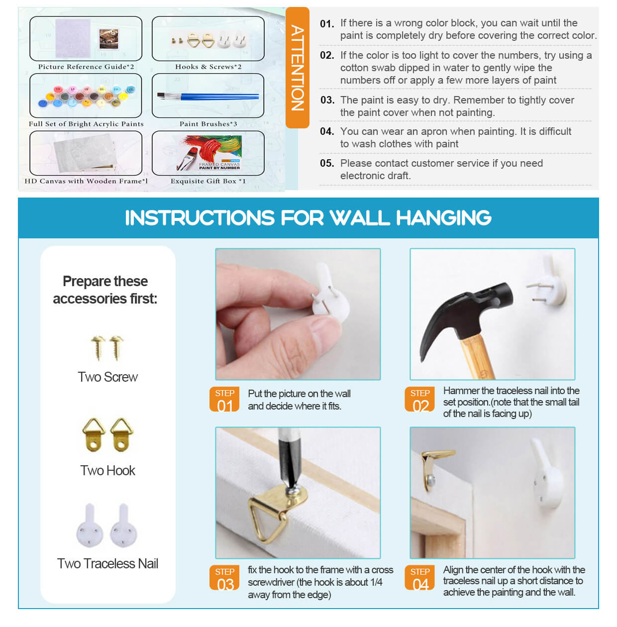 Customized DIY Paint by Numbers Kit