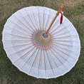 Load image into Gallery viewer, Engraved Gifts, Handmade oil-paper umbrellas for Wedding Ceremony, Wedding Decor, Beach Wedding,Keepsake, Sun Umbrella

