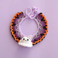 Load image into Gallery viewer, Halloween cat Costumes Halloween Witch Hat And Bib Scarf Set Pet Collar,Pumpkin Beret Hat
