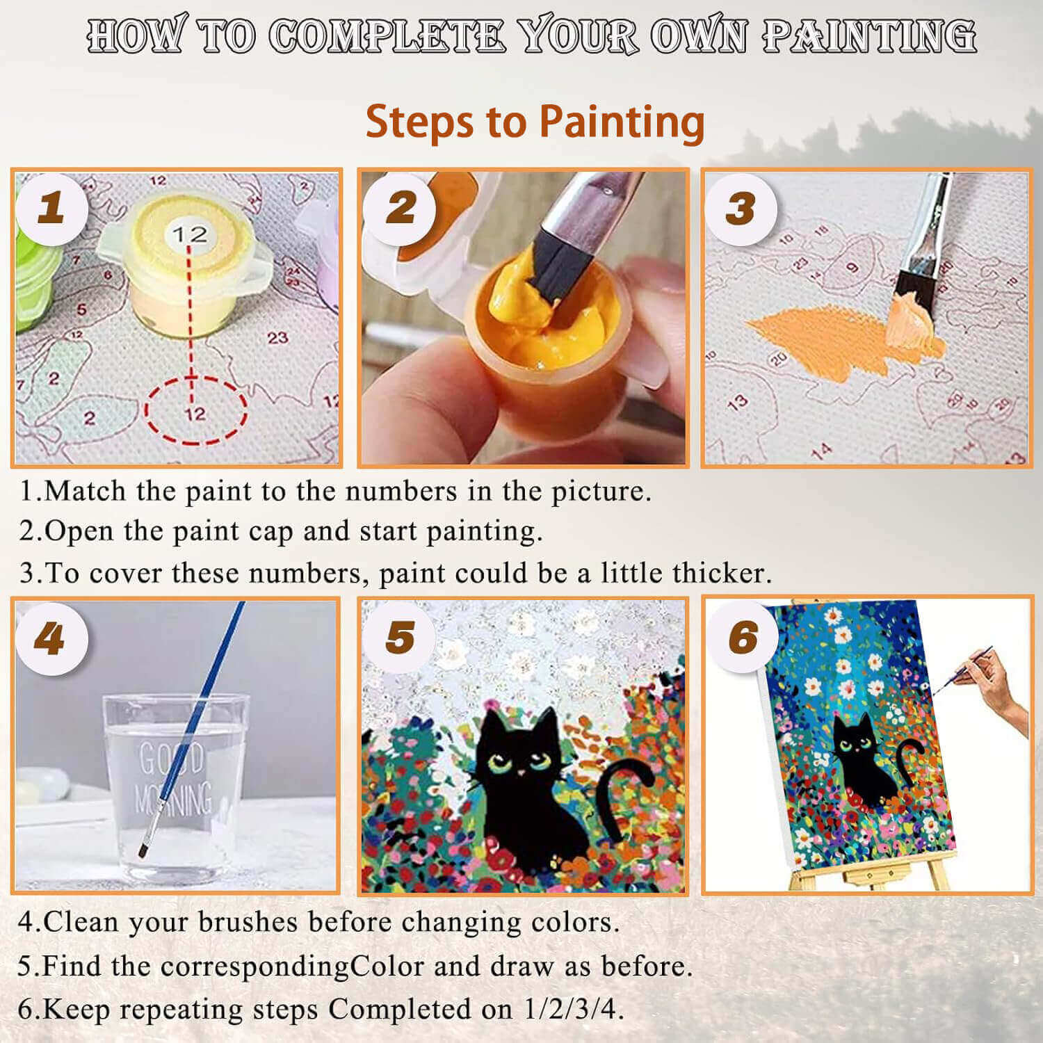 Customized DIY Paint by Numbers Kit