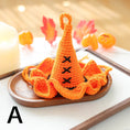 Load image into Gallery viewer, Crochet Halloween Pet Hat: Pumpkin, Witch, or Bat - Handmade Costume Cat Dog Hat
