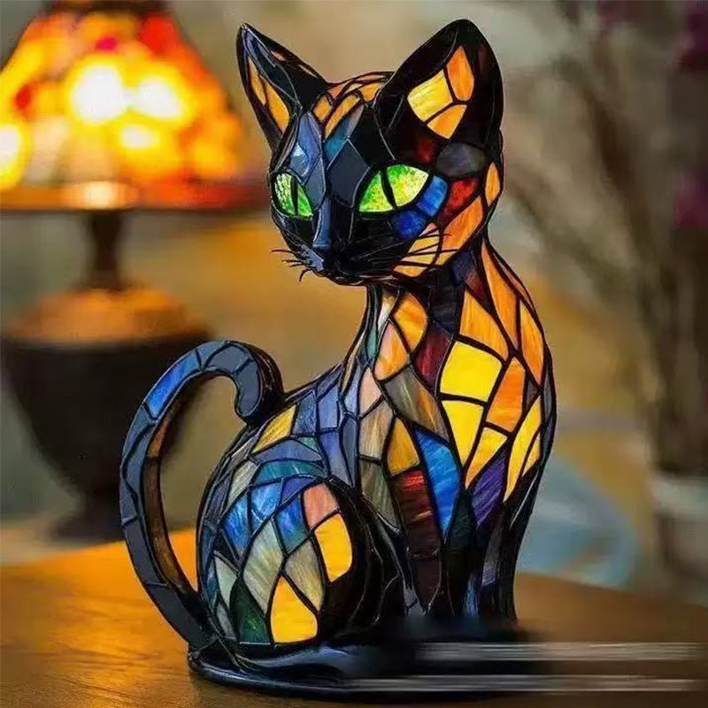 Vintage Animal-Shaped Resin Art Lamp