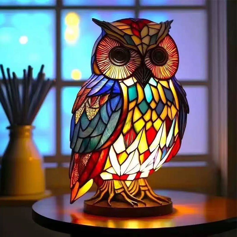 Vintage Animal-Shaped Resin Art Lamp