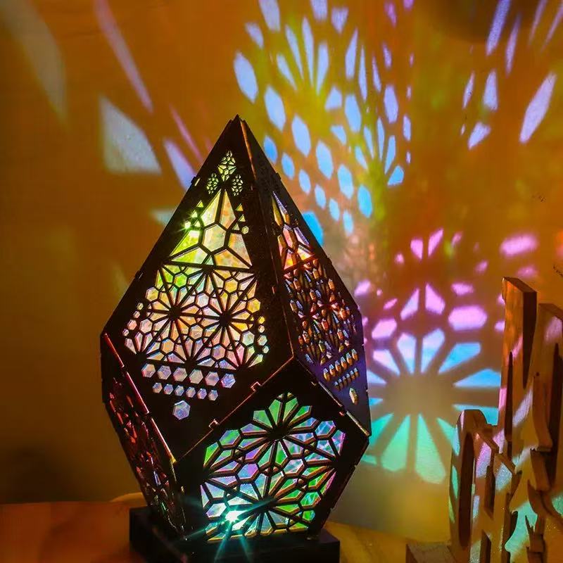 Handmade LED Starry Sky Lamp: Bohemian Home Decor Light