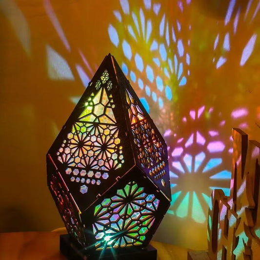 Handmade LED Starry Sky Lamp: Bohemian Home Decor Light