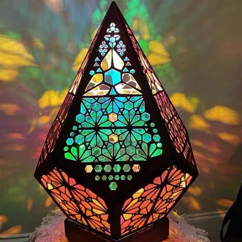 Handmade LED Starry Sky Lamp: Bohemian Home Decor Light
