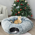 Load image into Gallery viewer, Cat Tunnel Bed with Central Mat
