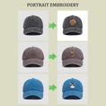 Load image into Gallery viewer, Custom Embroidery Pet Portrait Baseball Cap
