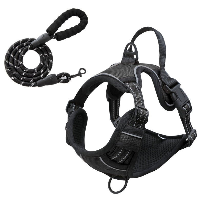 No-Pull Pet Harness with 2 Leash Clips