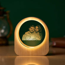 Personalized 3D Engraved Crystal Photo LED Light