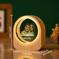 Load image into Gallery viewer, Personalized 3D Engraved Crystal Photo LED Light
