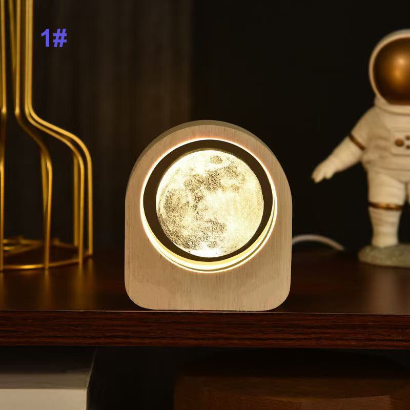 Personalized 3D Engraved Crystal Photo LED Light