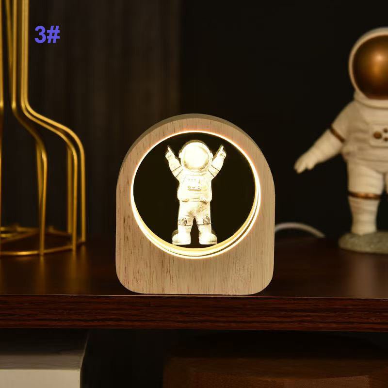 Personalized 3D Engraved Crystal Photo LED Light