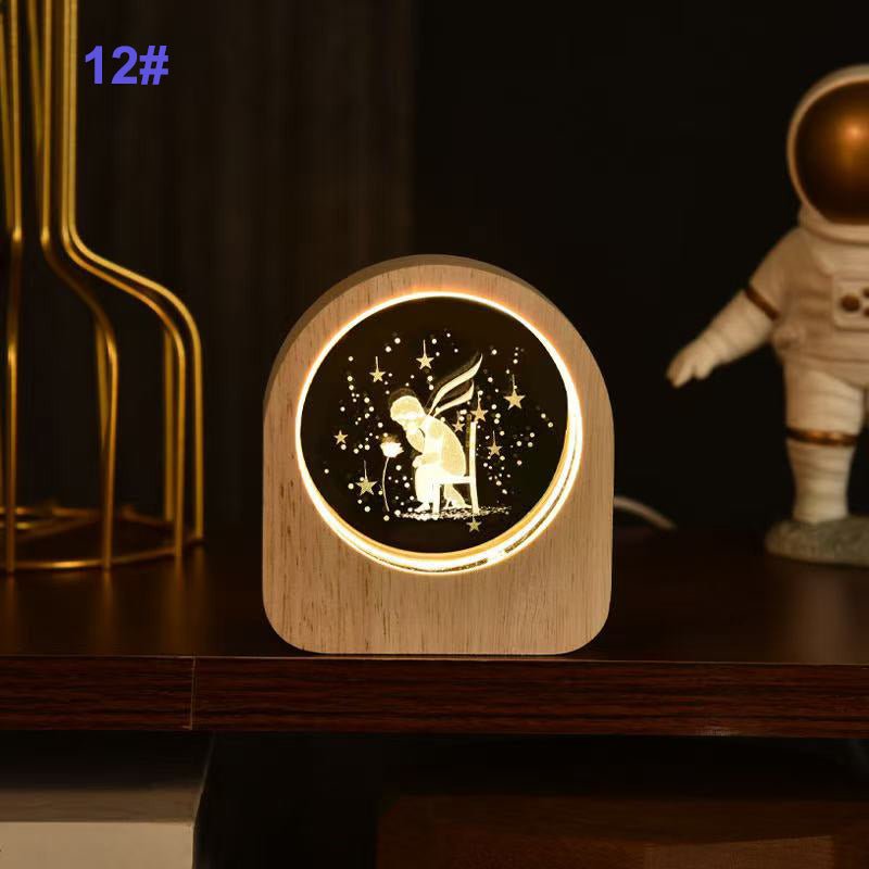 Personalized 3D Engraved Crystal Photo LED Light