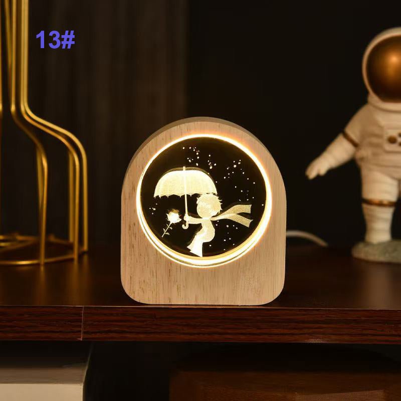 Personalized 3D Engraved Crystal Photo LED Light